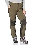 Mangas articuladas Jack Wolfskin Rock Trek Hose Pantalones para Mujer, Granito, 88