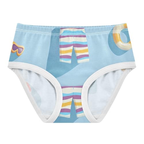 GuoChe Triangle Panties Daily Wear Panties Comfort Color for Kids in Sizes 2T,3T, 4T, 5T, 6Y and 8Y