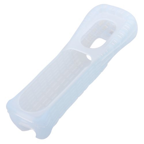 fitTek Game Remote + Nunchuk Nunchuck Controller + Silicone Skin for Nintendo Wii Blue