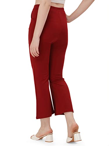 Image of Mehrang Women's Yoga Dress Pants Stretchy Work Slacks Business Casual Office Straight Leg /Boot-Cut Elastic Waist Regular Fit Trouser Pant