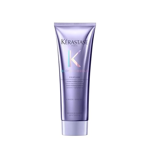 Kérastase Blond Absolu, Conditioner für trockenes und blondiertes oder gesträhntes Haar, Gegen Haarbruch und Spliss, Mit Hyaluronsäure, Cicaflash Conditioner, 250 ml
