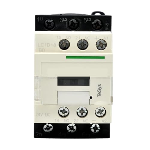Relais de contacteur LC1D18BDC triphasé 24V DC pour charge moteur électrique industrielle