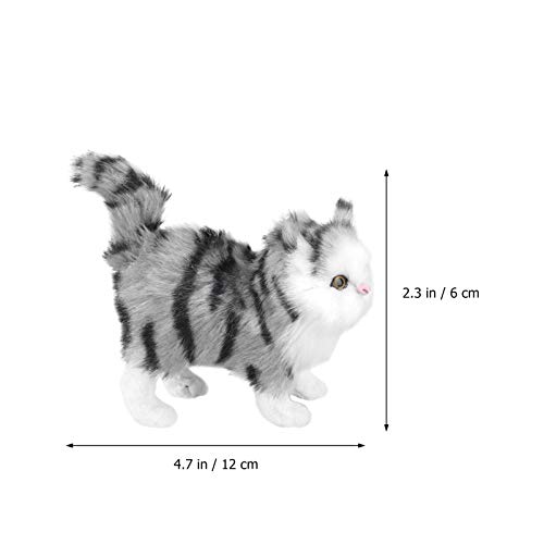 Amosfun Boneca de Gato de Pelúcia Brinquedo de Animal de Pelúcia Travesseiros de Pelúcia Figuras de