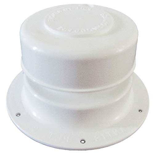 Plumbing Sewer Vent Cap 1\" to 2 3/8\" OD Pipe White Plastic RV Trailer Camper