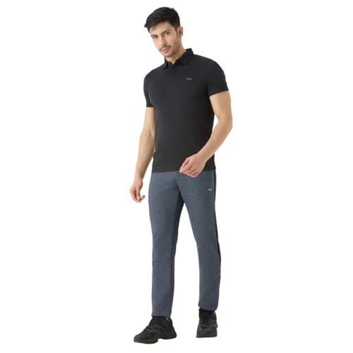 Image of berge' Men Cotton Polyester Comfy Regular Fit Sports Quality Track Pants with Secure Zipper Pocket, Casual Wear Lower Tracks Pant