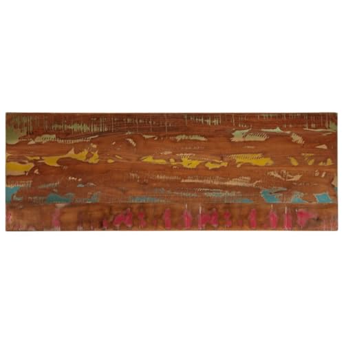 Tableros de mesa de madera maciza reciclada 140x50 accesorios rectangulares 2