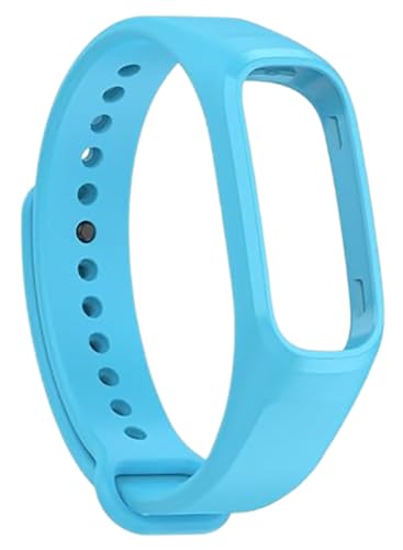 Estrenar Band Strap Compatible with Oneplus and Oppo Smart Band Strap Original Soft Silicone Adjustable Replacement Wristband Belt Strap - Watch Device Not Included - Pack of 1 (Sky Blue)