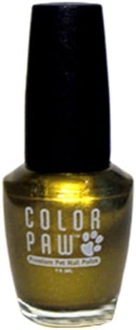 Color Paw Top Performance Dog and Cat Nail Polish, Gold Metallic