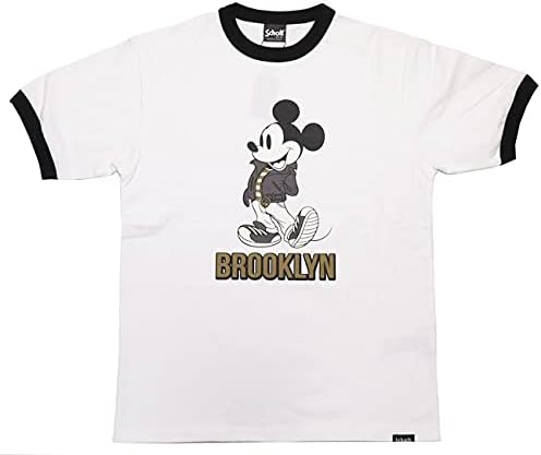 Amazon ショット Schott Schott Disney コラボ 半袖 Tシャツ Brooklyn ミッキーマウス ディズニー Tシャツ カットソー 通販 Amazon ショット Schott Schott Disney コラボ 半袖 Tシャツ Brooklyn ミッキーマウス ディズニー Tシャツ カットソー 通販