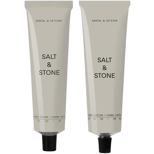 Salt & Stone Body Lotion + Hand Cream Bundle | Santal & Vetiver