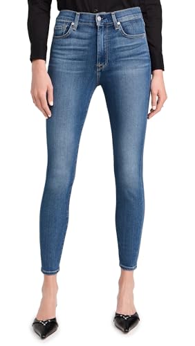 7 For All Mankind Women's High Waist Ankle Skinny Jeans
