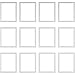 Ekena Millwork WPKUFW021P096 94 1/2" L Ashford Square Full Wall Wainscot Paneling Kit, 96"H to 120"H, Primed White