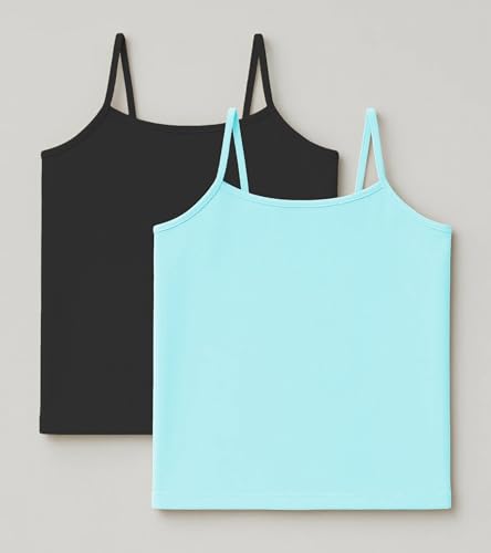 Image of Kurve Girl's Sleeveless Tank Top - Stretch Undershirts Cami Camisole, UV Protective Fabric, Rated UPF 50+ (Made in USA)