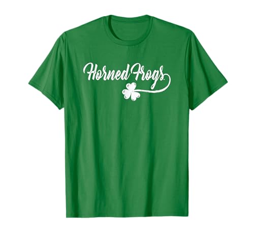 TCU Horned Frogs Green Shamrock Vintage Officially Licensed T-Shirt