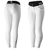 HORZE Nordic Performance Sporty Silicone Grip Full Seat Equestrian Horseback Riding Pants Breeches -