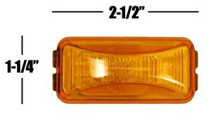 Amber Led 15 Series Marker Lights W Grommets + Pigtails #TOP1