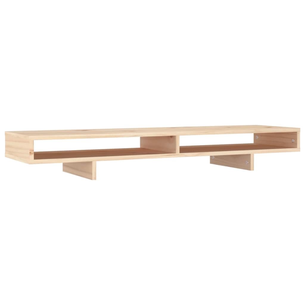 Generico Supporto per Monitor 100x27x14 cm in Legno Massello di Pino,Dispositivi elettronici,Accessori per dispositivi elettronici,Accessori per Computer,Rialzi e Supporti per computer-814004