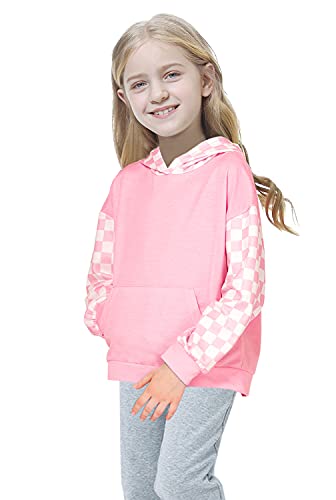Image of Deeorla Little Boys Girls Cotton Tie Dye Hoodies Long Sleeve Pullover Sweatshirts for Big Kids 5-15Years