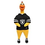 Littlearth NFL Team Rubber Chicken Toy Las Vegas Raiders