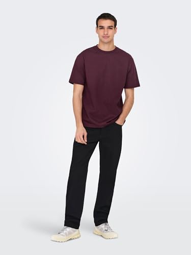 Only & Sons Herren Onsfred Life RLX Ss Tee Noos, Port Royale, XL – Ansicht 6