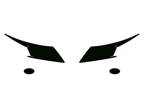 Rvinyl Headlight Tint Covers Compatible with Honda CR-Z 2011-2012 - Blackout Smoke