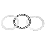 QUARKZMAN AXK75100 Nadeldrucklager Mit 2 Scheiben Chromstahl Nadeldrucklager ID 75mm OD 100mm Dicke 6mm