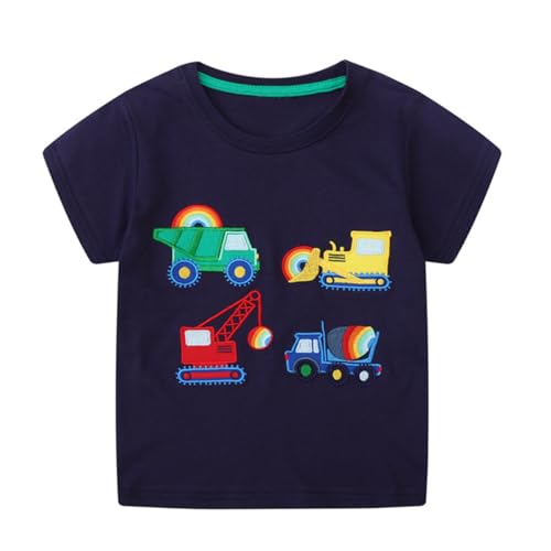 Construction Shirts Toddler Boy Kids Short Sleeve T Shirt Truck Clothes