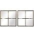 Uttermost 09648 21 x 21 x 8.5 in. Window Pane Square Mirrors44; Set of 2
