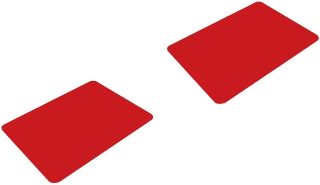 Mobestech 2pcs Cup and Bowl Mat - Insulation Pad for Desk and Dining Table Red Easy to Clean Flexible Food-Grade Material