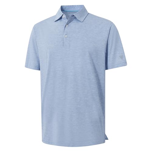 M MAELREG Men‘s Golf Shirts Short Sleeve Ultra-Light Soft Performance Quick Dry Athletic with UPF 30+ Polo Shirts for Men