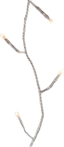 Ambientehome 51021 Guirlande lumineuse pour intérieur et extérieur 96 LED Minuterie Lumière blanche chaude