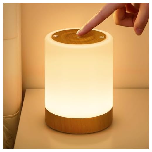 NIWOHOM Lampe de Chevet Tactile, Dimmable Lampe de Table Sans Fil Rechargeable avec 5 Modes et 256 Couleurs RVB Changeantes, Lumière Chaude Veilleuse Adulte avec Minuteur pour Chambre, Salon, Camping