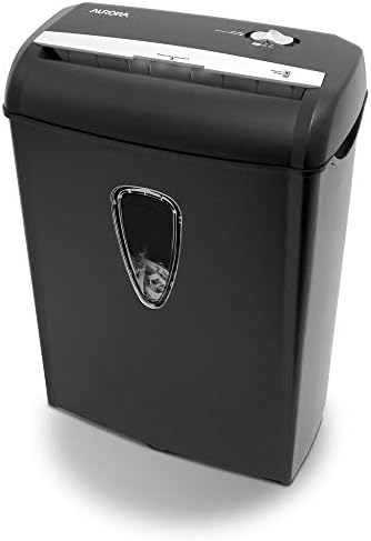 Aurora AS890C 8-Sheet Cross-Cut Paper/Credit Card Shredder with Basket