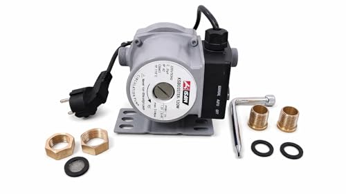 Image of Kisan 20 /9 | 120 W | Inline Automatic Water Pressure Pump | 220 V | 50 HZ | 9 M. Head | Circulation Pump | With Wall Mounting Bracket Suitable for Hot Water Circulation, Washing Machine, RO & Shower
