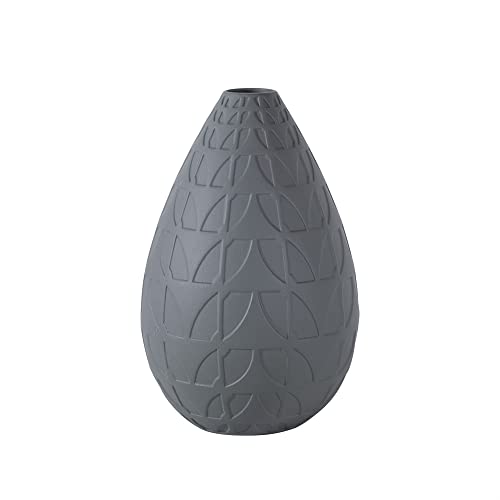 Blessings Decor New Modern Luxury Home Decoration Ceramic vase (Leaf Grey)