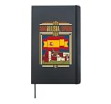 Andalusia Spain Historic Landmarks Spanish Flag Travel Hardcover Journal, Black