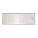 4 x 12 x 1/16 inch Wall Mount Nameplate Holder (Silver)