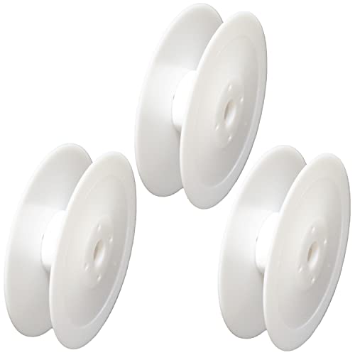 moonfarm 手芸用 スプール リール セット 選べる24サイズ 空ボビン プラスチック リボン (直径12㎝・幅2.7㎝, 3個セット)