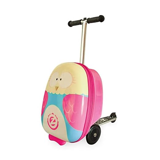Zinc Flyte- Mochila Patinete con diseño de búho, Flyte Scooter & Case Owl (Imaginarium 89355)