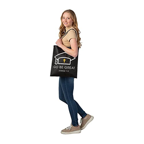 Bolsas tote negras religiosas para graduación de Fun Express, 12 piezas miniatura 2