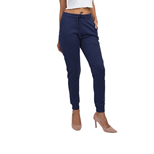 Image of EcoLove Women's Solid Poly-Cotton Interlock Ankle Length Track Pants