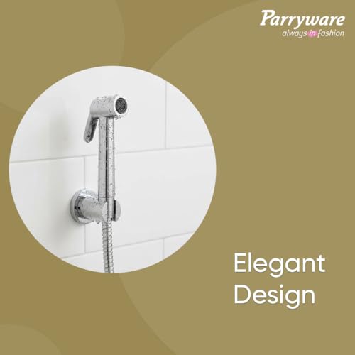 Image of Parryware Primo Health Faucet with Hose for Bathroom Fittings | Bidet Spray for Effortless & Effective Cleaning | E8383A1