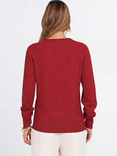 Image of ANRABESS Women Long Sleeve Rolled Neck Fall Lightweight Sweaters Top