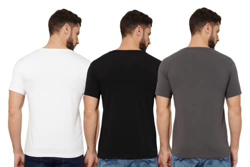 Image of T-Shirt for Men - 100% Cotton Casual T-Shirt | Half Sleeve, Round Neck 4 Way Stretch Fabric | Slim Fit T-Shirt
