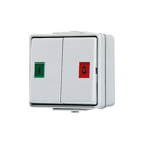 Jung 639 W double bouton commande eclairage va-et-vient electrique - 2