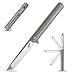 Eafengrow EF219 Tactical Folding Knife D2 Blade Knives Titanium Handle Knife,8.2 inch Pocket Knife Outdoor Tool EDC Camping Knife (Silver)
