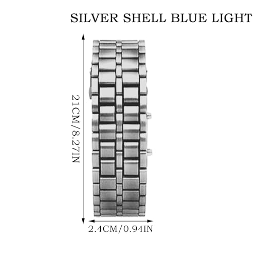 Relojes LED para hombre con correa digital impermeable y diseño clásico electrónico para correr 5