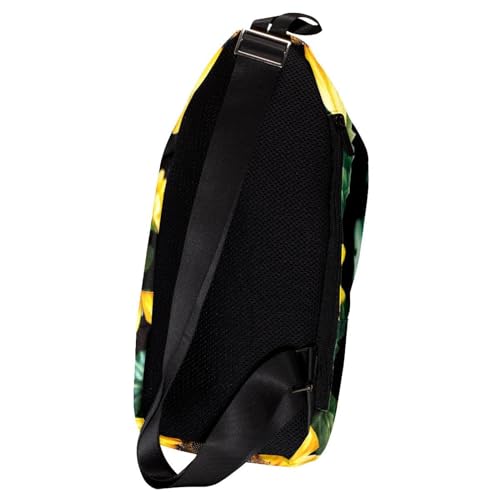 Mochila de viaje para senderismo unisex con estampado de girasol 2