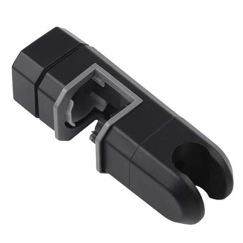 PETSTIBLE Support universel pour pommeau de douche, 15 mm - 30 mm chromé - Support coulissant réglable (noir)