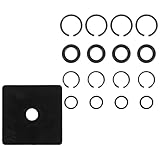 POPETPOP 17 Stück O ring Schlagschrauber Haltering aus Robustem Material mit Installationswerkzeug Kompatibel mit Milwaukee 1/2 und 3/8 Pneumatischen Schlagschraubern für Autoreparaturen
